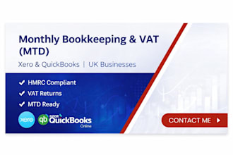 uk monthly bookkeeping on xero, quickbooks mtd vat compliant