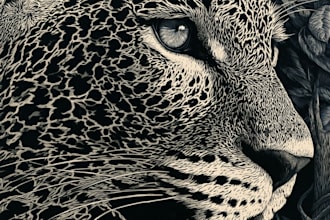 create awesome linocut illustration art