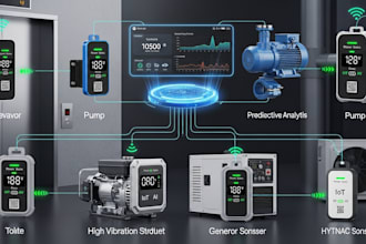 design iot and ai voltage sensors for elevators, pumps, generators and hvac