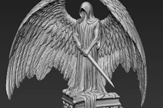 sculpt 3d mythical creature, miniatures,fantasy figurines, gaming character, stl