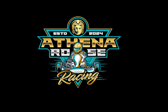 create attractive and imagination kart racing logo design