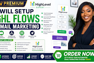 setup ghl flows email marketing campaign template workflow newsletter