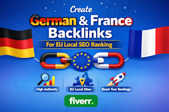 create german and france backlinks for eu local SEO ranking