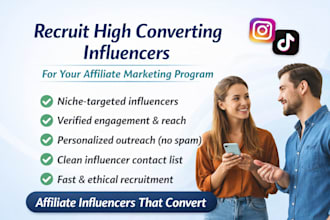 recruit affiliate influencers to promote your product