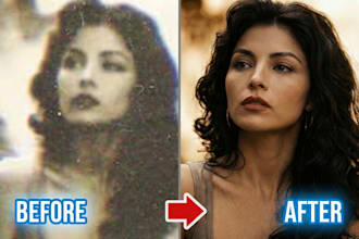 restore, edit, remove blurriness, colorize and fix your old photos