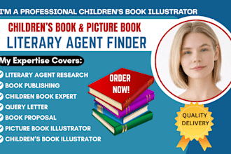 get literary agents for children books picture books, query letter book proposal