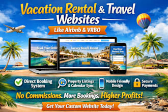 design a booking ready vacation rental website