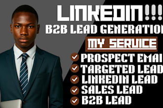 do linkedin lead generation, prospect email list targeted b2b leads