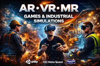 develop ar VR mr games and industrial simulations in unity