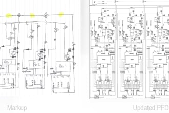 create autocad drawing from datasheet, markup and sketch etc