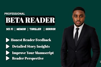 thoughtfully beta read your sci fi, dark romance, and memoir and give feedback