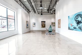 create a modern 3d virtual museum design, art gallery, or 3d art pavilion design