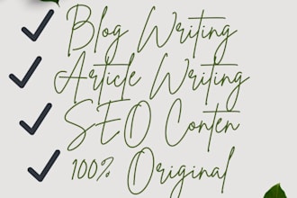 proofread and edit articles and blog posts