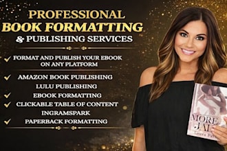 publish and upload your book on amazon KDP with expert formatting