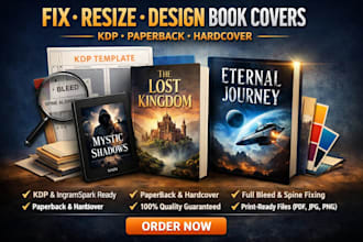 do fix book cover, resize book cover, paperback book cover, hardcover book cover