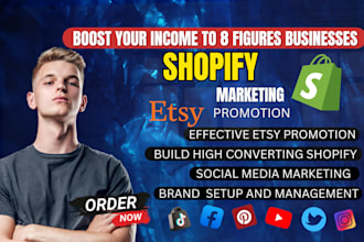 boost etsy shopify ebay redbubble amazon store marketing promotion sales traffic