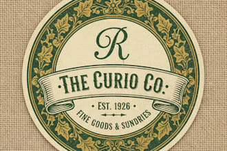 design a professional vintage retailer logo