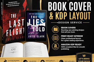 design book cover, ebook cover and KDP interior layout