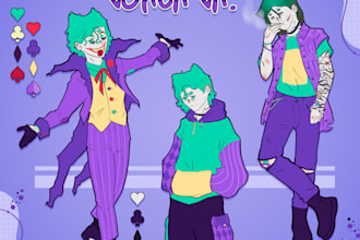 draw a character design sheet