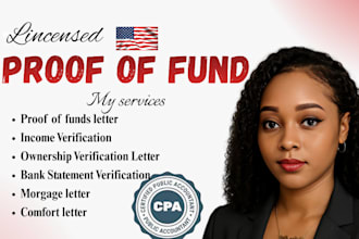 do verified and notarized proof of funds documentation and bank style letter