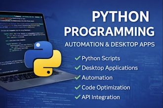 do python programming, automation, and desktop applications