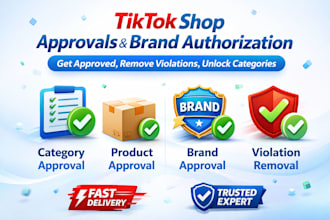 do tiktok shop category and product approval, brand approval