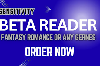 paranormal fantasy romance, sensitivity beta reader, sci fi or critique novel