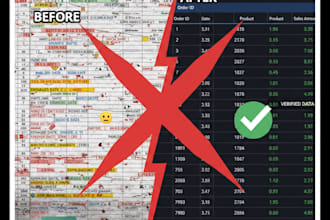 perform data cleaning, excel automation, and fix complex formulas