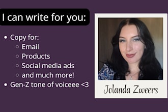 write copy for gen z demographic