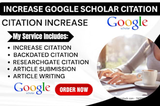 backdate and increase google scholar citation using researchgate and journals