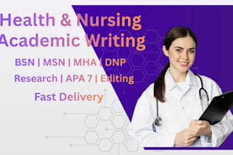 provide professional nursing and healthcare academic writing support
