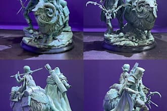 sculpt 3d figurine 3d toy figure 3d action figure statue stl file for 3d print