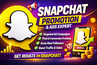 create an approved snapchat promotion ad campaign to promote your business