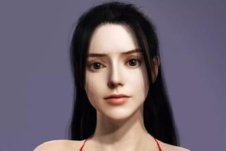 realism 3d nsfw female figurine,metahuman character,bikini model,animaze  avatar