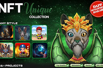 design pixel art nft collection with metadata, and mint ready setup