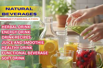 create natural beverage formulations for healthy and functional drinks