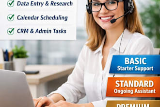 be your virtual assistant for data entry and online support
