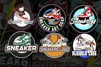 create a customized shoes logo, sneaker , for your store