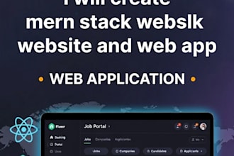 build mern stack web app, react node js dashboard, full stack website