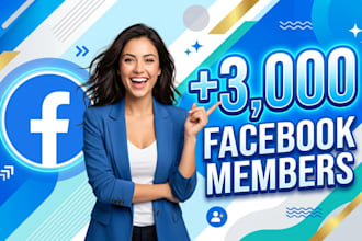 instantly gain 3000 facebook members fast