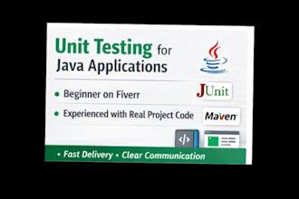 write junit test cases for your java application