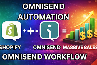 setup omnisend workflow klaviyo automation and integrate into shopify store