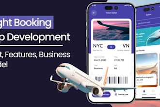 do flight booking app, event booking app, travel app, uber app