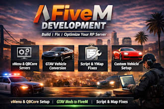 set up or fix scripts vehicles or ymaps in your fivem server