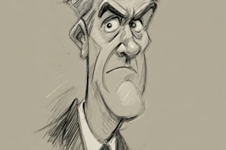 do cartoon caricature from photo