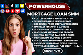 mortgage loan leads real estate fha refinance hard money fb ads CPA smm website