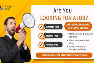 be your virtual assistant, search and apply jobs professionally