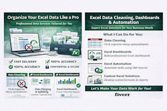 clean, format, merge excel data