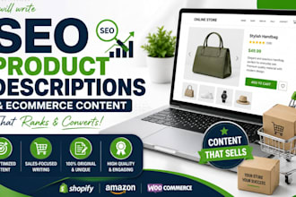 write SEO product description and ecommerce content for your online store