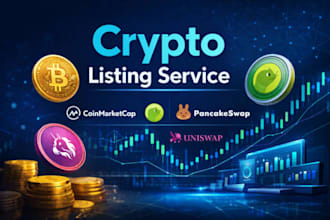 do ico listing, token listing, coin listing on coinmarketcap and coingecko